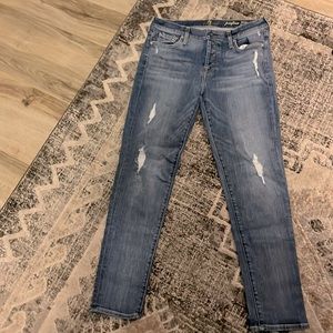 7 for All Mankind Josefina Skinny Boyfriend Jeans size 28